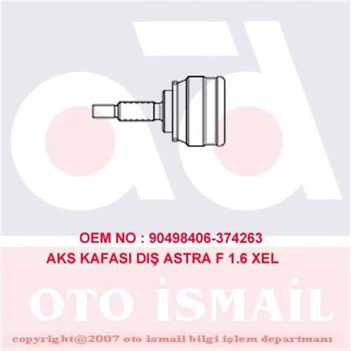 x AKS KAFASI DIŞ ASTRA F 91-98 -CORSA B 93-00 -VECTRA B 95-02 -TIGRA 1.6 16V 94-98 15-1118
