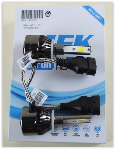 300-05 AMPÜL 12V H27 LED XENON SET COB LED TEK DEVRE