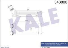 TURBO RADYATÖRÜ INTERCOOLER BERLINGO 04 C4 04 P308 07 PARTNER 04 1.6HDI AL/PL/BRZ 300x147x76