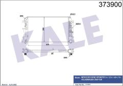 MOTOR SU RADYATORU MERCEDES SPRINTER B906 . VW CRAFTER 30-35-50 678X398X26
