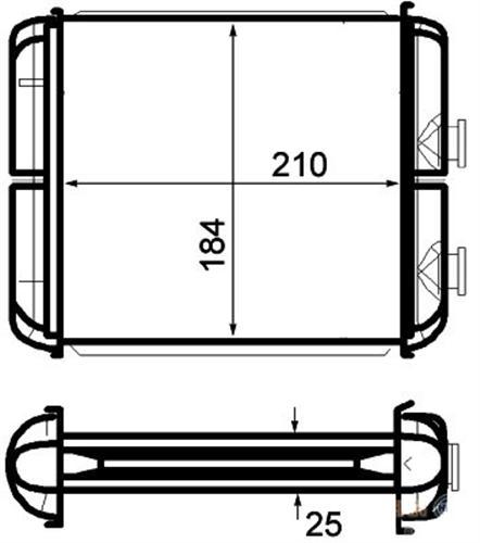 KALORİFER RADYATÖRÜ BRAZİNG ASTRA F-ASTRA G-ASTRA H YÜZÜKLÜ MEK OTOM 208x183x26