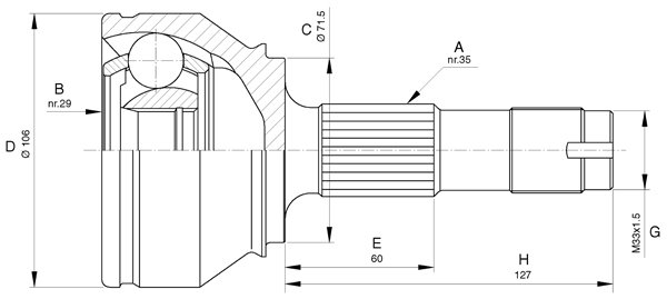 AKS KAFASI DIŞ DUCATO-BOXER-JUMPER 2.2 HDİ 06
