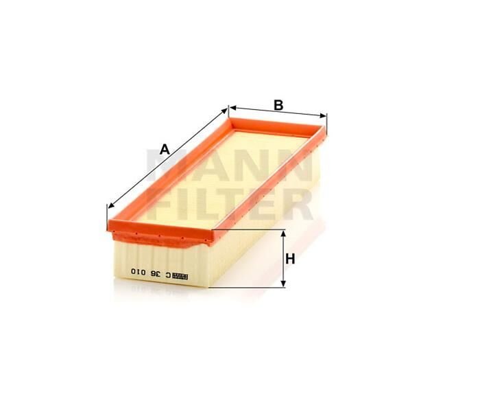 x HAVA FİLTRESİ P206 98- - P307 03- 1.4i-1.4-1.4 16V - C4 04- 1.4 16V C3671
