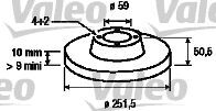 ARKA FREN DISKI FIAT BRAVO 2 07 STILO 01 LINEA 07 ALFA ROMEO MITO 08 LANCIA DELTA 2 08 251.5x10x4DL
