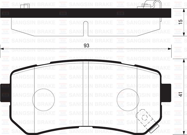 ARKA FREN BALATA HYUNDAI ACCENT ERA 1.4L G4EE 06-10 / İ30 1.4L 1.6L 08- / İX35 1.6L G4FD GDİ 11- / KIA CEED 1.4L 1.6L 07- / SPORTAGE 1.6L G4FD GDİ 09- /KIA RIO 1.4L 1.6L 05-