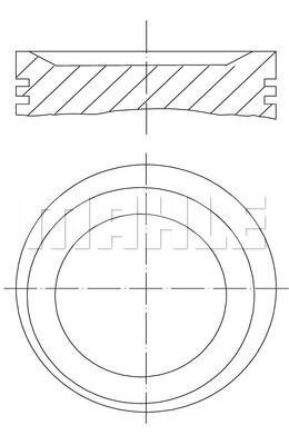 PISTON SEGMAN 0.50mm 85.50mm BMW M43 B 19 3.18I 118 PS E36 E46 Z3