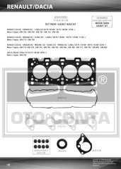 ÜST TAKIM CONTASI CLIO-KANGOO-MEGANE-LOGAN-SANDERO 1.5DCI K9K 712-714-718-724-760 TEFLON KEÇELİ SUB.LAS
