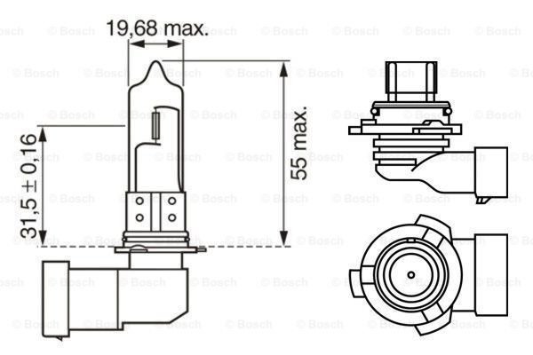 AMPUL - PURE LİGHT - 12 5 - HB4 - 51 W - P22D 3 1.4 HATCHBACK 08.2003 - 12.2008; 3 1.6 07.2003 - 12.