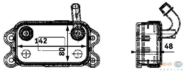 YAĞ SOĞUTUCU VOLVO S60 2.0T 00 S80 2.8T6 3.0 98-06 V70 97-04 XC90 02 XC70 S70 97-00 C70 98-05