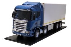 MAKET BOY:60-YÜKSEKLİK:22 CM 1:18 ÖLÇÜ SCANIA KAPALI KASA KAMYON