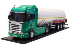 MAKET BOY:82-YÜKSEKLİK:22 CM 1:18 ÖLÇÜ SCANIA LPG TANKER TIR