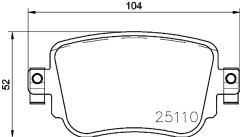 ARKA BALATA VW CADDY 4 2.0TDI 15 CUUF-DFSF 104.1x17.2x51.6
