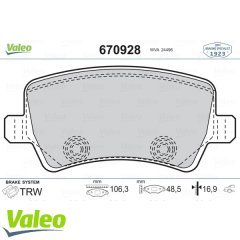 ARKA FREN BALATASI S-MAX 09> 06> GALAXY 3 06> VOLVO S60 10> S80 06> V60 -V70 06> XC60 08>XC70 06> RANGE ROVER EVOQUE 11>